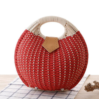 The Vintage Woven Shell Bag, Rattan Style, Classic 1950s