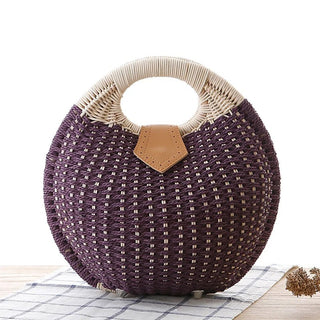 The Vintage Woven Shell Bag, Rattan Style, Classic 1950s