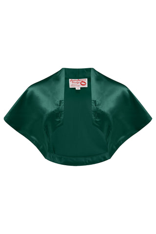 Nouvelle gamme RnR « Luxe ».. La robe « Ayda » 2pc et le boléro haussement d’épaules détachable en SATIN vert azur super luxueux