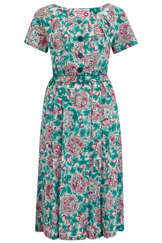 The “Brigitte" Dress in Summer Breeze, True 1950s Vintage Style