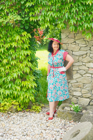 The "Casey" Dress in Summer Breeze Print, True & Authentic 1950s Vintage Style