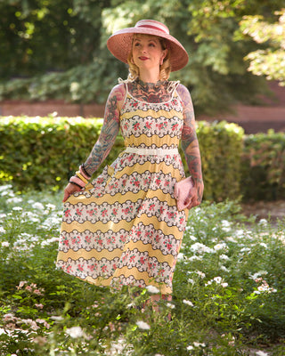 The "Suzy Sun Dress" in Daydream Print, Easy To Wear Style From The 50s