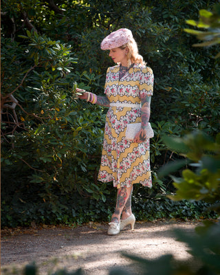 The "Charlene" Shirtwaister Dress in Daydream Print, True 1950s Vintage Style