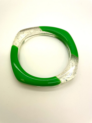 1950s Retro Rockabilly Acrylic Speckle Bangle