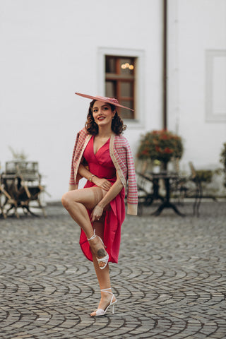 "Dolores" Swing Dress in Raspberry, A Classic 1940s Inspired Vintage Style - CC41, Goodwood Revival, Twinwood Festival, Viva Las Vegas Rockabilly Weekend Rock n Romance The Seamstress Of Bloomsbury