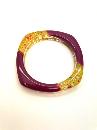 1950s Retro Rockabilly Acrylic Speckle Bangle