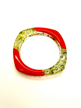 1950s Retro Rockabilly Acrylic Speckle Bangle