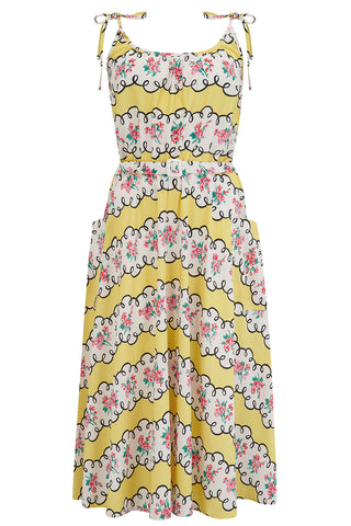 The "Suzy Sun Dress" in Daydream Print, Easy To Wear Style From The 50s