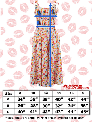 **Sample Sale** The "Suzy Sun Dress" in Tahiti Print, Easy To Wear Tiki Style From The 1940s-50s - CC41, Goodwood Revival, Twinwood Festival, Viva Las Vegas Rockabilly Weekend Rock n Romance Rock n Romance