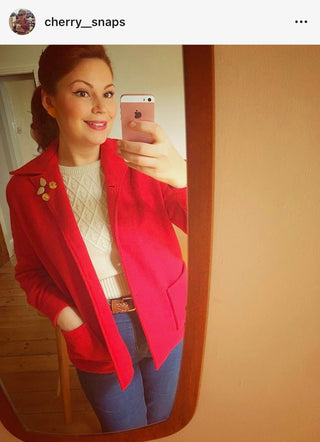 "Pearl" Pendleton 49er Style Wool Jacket in 40s Red by The Seamstress Of Bloomsbury, Classic & Authentic 1940s Vintage Style - CC41, Goodwood Revival, Twinwood Festival, Viva Las Vegas Rockabilly Weekend Rock n Romance The Seamstress Of Bloomsbury