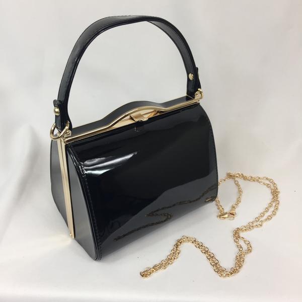 Christian Dior Miss Dior Flap Bag in Black Patent Leather — UFO No More