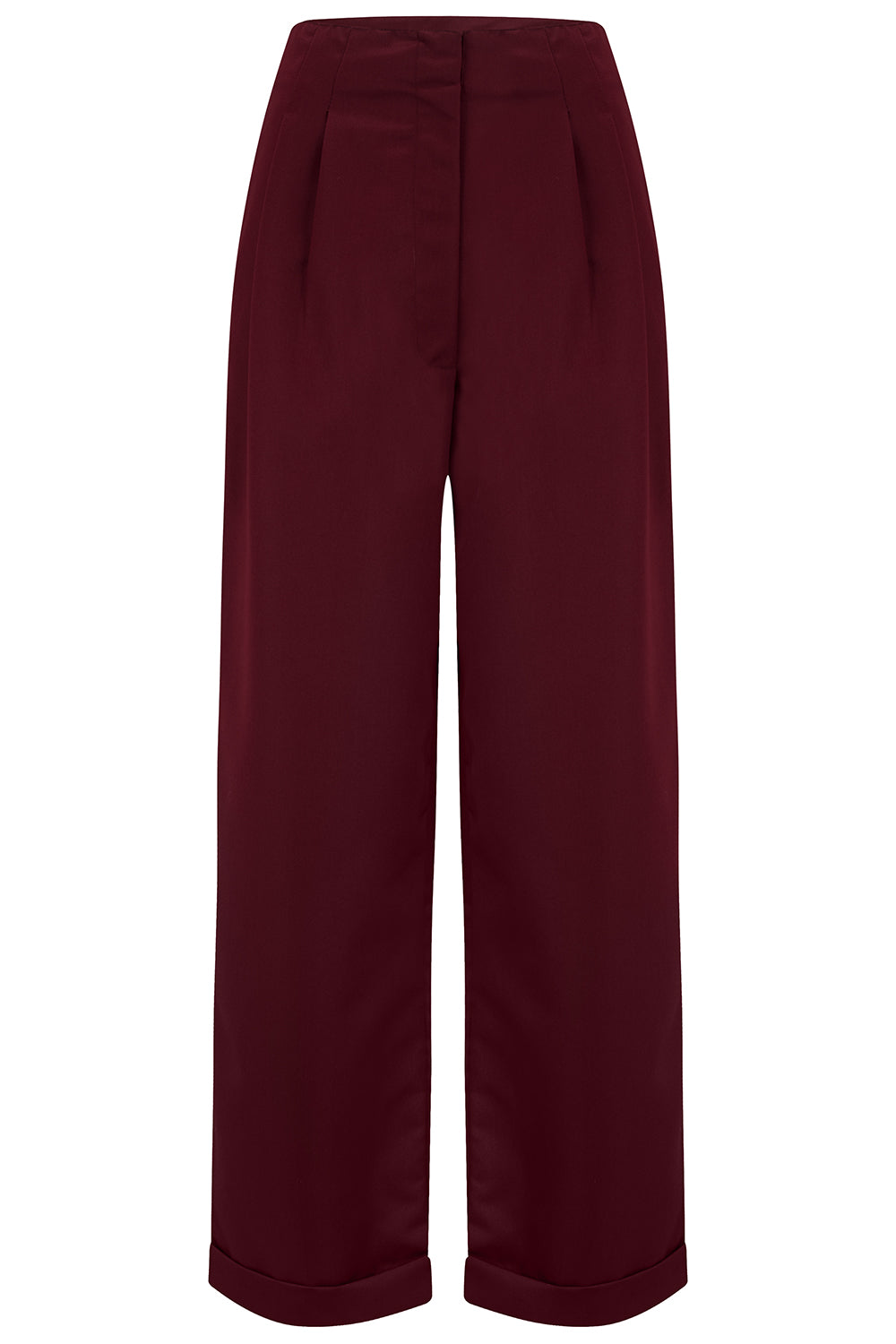 Tailored Audrey Trousers Stone  Vintage 1940s Style Women's