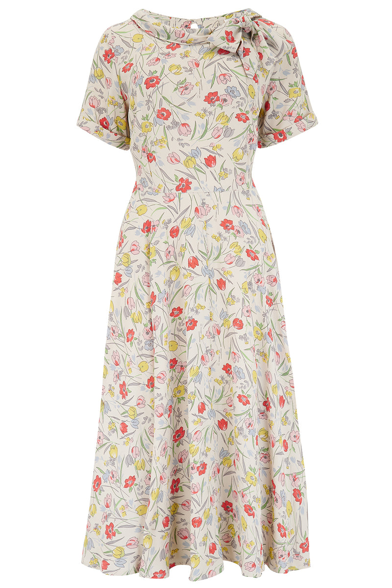 Cindy Dress in Poppy Print by The Seamstress Of Bloomsbury, Classic 19 ...