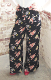 "Winnie" Wide Leg Loose Fit Trousers in Mayflower Print, Classic 1940s Vintage Style - CC41, Goodwood Revival, Twinwood Festival, Viva Las Vegas Rockabilly Weekend Rock n Romance The Seamstress Of Bloomsbury