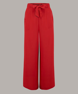 "Winnie" Wide Leg Loose Fit Trousers in 40's Red, Classic 1940s Vintage Inspired Style - CC41, Goodwood Revival, Twinwood Festival, Viva Las Vegas Rockabilly Weekend Rock n Romance The Seamstress Of Bloomsbury